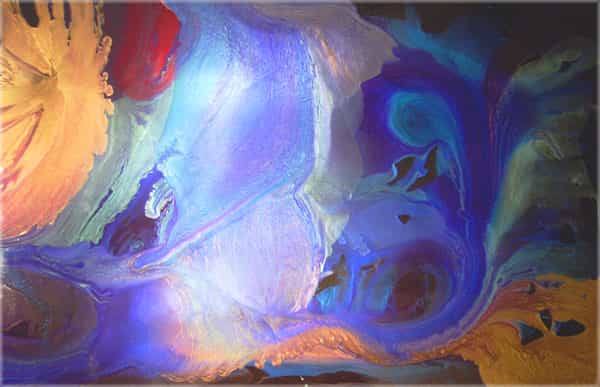 Cathedral City Art Collection: Elan Vital, Blue Beauties Painting #1283