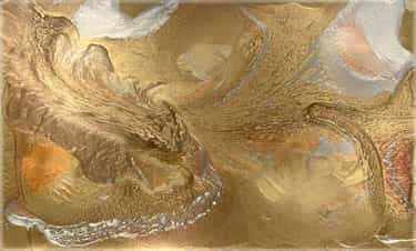 Cathedral City Art Collection: Elan Vital, Gorgeous Golds Painting #4147